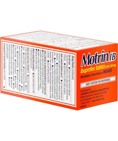 Motrin IB Caplets 50 Count 200mg - Fast-Acting Pain Relief Tablets - Buy Online on GoSupps.com