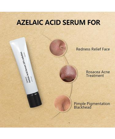 10% Azelaic Acid Serum for Rosacea & Dark Spot Removal - Redness Relief & Acne Treatment - 1.4oz - Buy Online on GoSupps.com