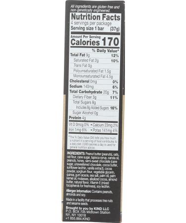 KIND Nut Butter Filled Bar - Chocolate Peanut Butter (4 Pack, 1.3 oz each) | Healthy Snack - Buy Online on GoSupps.com