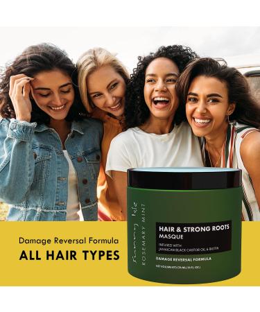 Sunny Isle Rosemary Mint Hair Masque 16oz - Strengthening Roots with Biotin & Jamaican Black Castor Oil | Double Growth Formula - Buy Online on GoSupps.com