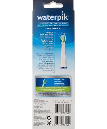 Waterpik SRRB-3E Replacement Electric Toothbrush Heads - Pack of 3 - Buy Online on GoSupps.com
