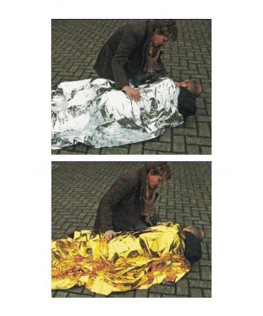 Rescue blanket 160 x 210 cm emergency blanket protection from cold or heat