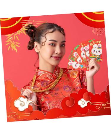 ABOOFAN 162 Pcs Cartoon Red Envelope New Year Red Packet Traditional Style Red Envelopes Year of The Rabbit Red Envelopes China Red Envelope 2023 Year Red Envelopes Paper Piggy Bank Child - Buy Online on GoSupps.com