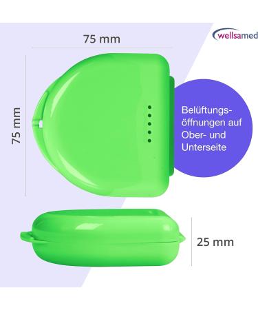 Wellsamed KFO Rail Box Classic - Green Dental Splints & Braces Storage | International Shipping - Buy Online on GoSupps.com