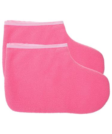 Beaupretty 1 Pair Paraffin Wax Foot Covers Wax Spa Booties Paraffin Foot Liners Paraffin Wax Covers Paraffin Bath Liners Rosy