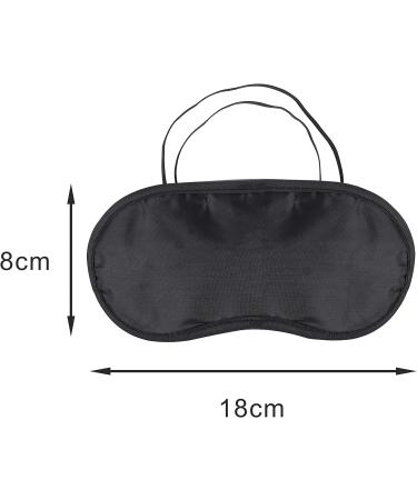 kuou 24 Pack Sleep Eye Mask Shade Cover Soft Blindfold Travel Sleep Cover Comfortable Lightweight Eye Sleeping Mask for Travel Sleeping Lunch Break (Black) - Buy Online on GoSupps.com