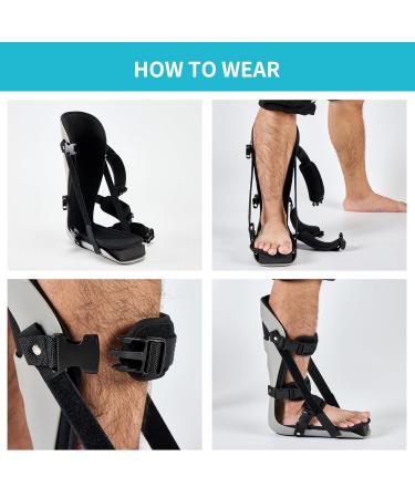 Medibot Plantar Fasciitis Night Splint | Adjustable Foot Brace for Heel Pain Relief | Fits Right & Left Foot | Comfortable Support for Achilles Tendonitis & Bone Spurs - Buy Online on GoSupps.com