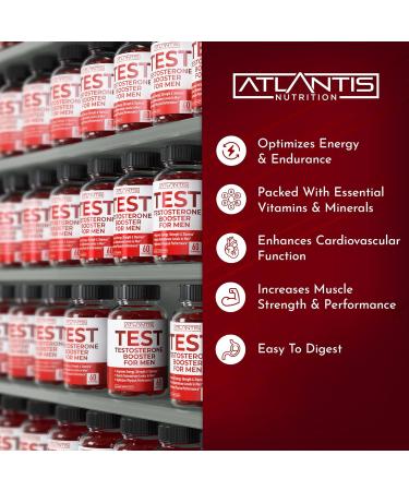 Men's Testosterone Booster Gummies - Energy & Performance Enhancement with Tribulus  Horny Goat Weed  Saw Palmetto  Maca Root - 60 Gummies - Buy Online on GoSupps.com