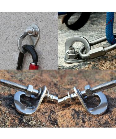 JATCSG 10 Pack Stainless Steel Climbing Anchor Hanger Bolt M10 - 25kN Fracture Load - for Outdoor Climbing & Mountaineering - Buy Online on GoSupps.com