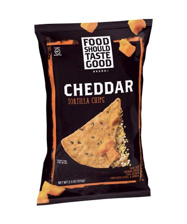 Food Should Taste Good, Tortilla Chips, Cheddar, Gluten Free Chips, 5.5 oz