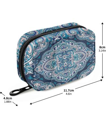Weekly Pill Organizer for Travel - Cute 7-Day Vitamin Holder Case - Portable Boho Green Pill Box for Purse - Buy Online on GoSupps.com