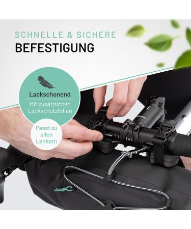 100% Waterproof Bike Pack Handlebar Bag | Ideal for eBike Racing & Gravel Bikes - Premium Quality Bicycle Pocket Accessories - Buy Online on GoSupps.com