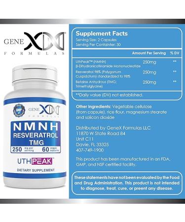 GENEX 250mg NMNH + Resveratrol + TMG Capsules | Healthy Aging Supplement - Buy Online on GoSupps.com