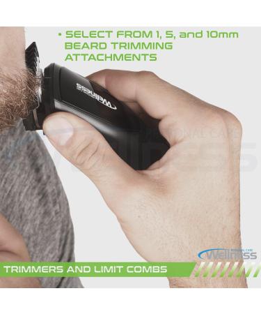 Men's 8-in-1 Rechargeable Shaver Grooming Kit | Full Trimmer Detail Trimmer Nose Trimmer Beard & Mustache Trimmer | International Shipping Available - Buy Online on GoSupps.com