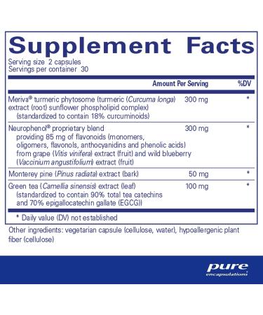 Pure Encapsulations CurcumaSorb Mind | Memory & Cognitive Function Support | 60 Capsules - Buy Online on GoSupps.com