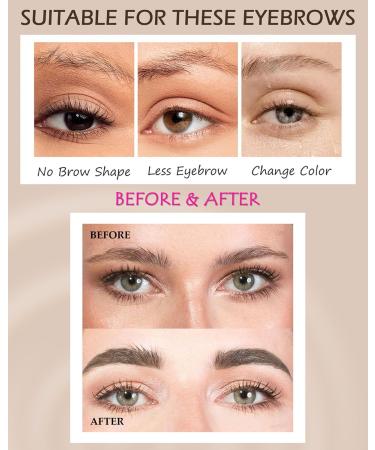 Tinted Brow Gel Kit-1 Black Tinted Eyebrow Mascara Gel & 1 Eyebrow Pencil Black Waterproof Thickening Long Lasting Transfer-Proof Brow Glue Fill Shaping Eyebrow Makeup with Brow Tool & Brush-Set 8 Set 8 Black - Buy Online on GoSupps.com