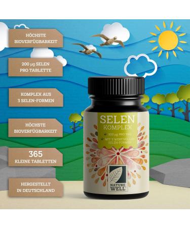 High Dose Selenium 200 g Tablets - 100% Vegan 3 Premium Sources | Selen 2x365 - No Additives International Shipping - Buy Online on GoSupps.com