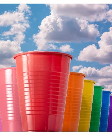 50 Count Black 12 Oz Disposable Party Cups - Exquisite Black Plastic Tumblers for All Occasions - Buy Online on GoSupps.com