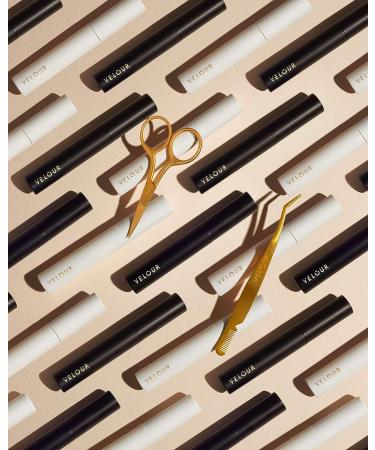 Velour Too Sharp Gold Stainless Steel Lash Scissors - Small Hair Scissors for Brows, False Lashes & Facial Hair - Pointed Tip Cutter - Buy Online on GoSupps.com