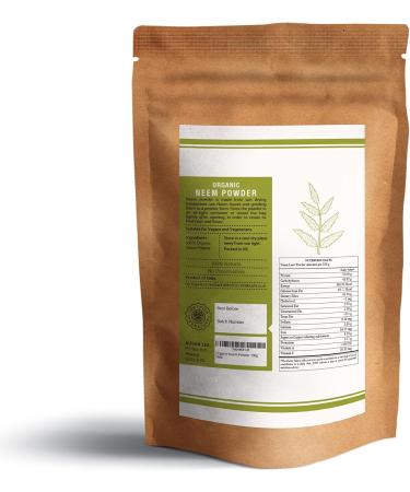 Ausha Organic Neem Leaves Powder 100g - Immunity Boost, Digestion Aid, Detox - Hair, Dandruff, Skin Care - Buy Online on GoSupps.com
