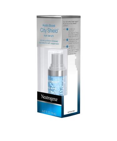 Neutrogena Hydro Boost City Shield Hydrating Eye Serum | Hyaluronic Acid, Antioxidants, Multivitamin Capsules | Pollution-Stressed Skin | Oil-Free, Non-Comedogenic | .47 fl. oz - Buy Online on GoSupps.com