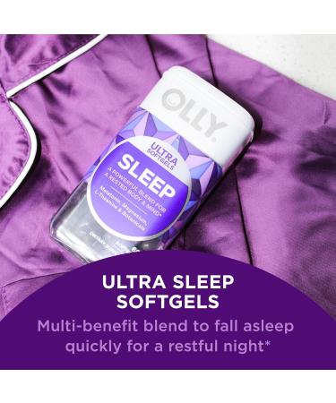 OLLY Ultra Strength Sleep Softgels with Melatonin Magnesium & Botanicals Plus Beat The Bloat Capsules for Digestive Support - 60 & 25 Count - Buy Online on GoSupps.com