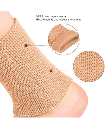 Dioch Ankle Support Sleeves for Figure Skating | Elastic Sport Foot Protection for Men & Women | Skin Color Ankle Guard - Buy Online on GoSupps.com