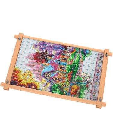 Cross Stitch Scroll Frame  Beech Wood Needlepoint Frame Holder  Embroidery Tapestry Quilting Frame  Stitching Holder Needlewok Stretcher Bars for Large Projects (11.2''   18.1'')