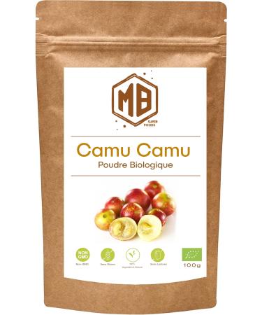 MB Superfoods Poudre de fruit de camu camu biologique 100 g Riche en vitamine C naturelle parfaite pour les smoothies et les jus