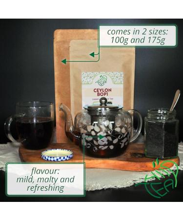 Ceylon Premium Black Loose Leaf Tea Broken Orange Pekoe 1 - BOP1 (Ceylon BOP1 175g) Ceylon BOP1 175g - Buy Online on GoSupps.com
