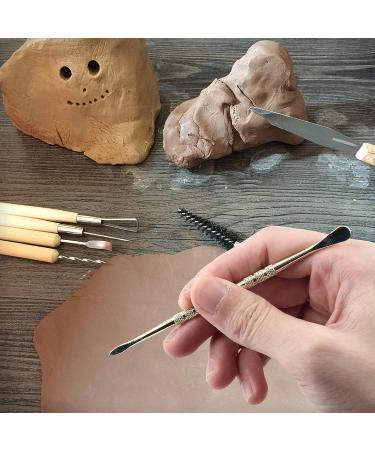 Harskiyer 12pcs Gold Wax Carving Tools Set - 4.75 Inch Double-Ended Stainless Steel Sculpting Spoons for Clay and Wax Sculpting - Buy Online on GoSupps.com