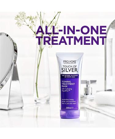 ProVoke Toning Treatment Mask for Blonde, Platinum, White or Grey Hair - 200ml Purple Mask - Buy Online on GoSupps.com