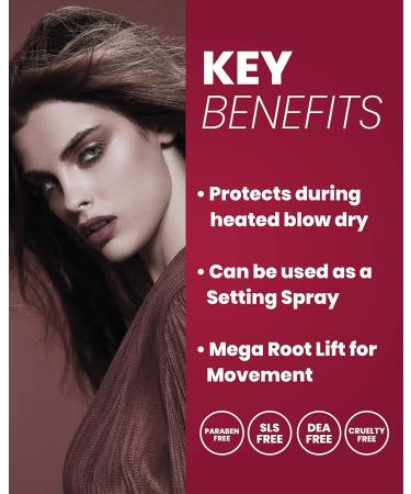 Haircare Full Blown Volumizing Styling Spray | Adds Natural Volume During Blow Dry | Heat Protection | Keratin Yerba Mate Rosemary | 3.4 fl oz/100 mL - Buy Online on GoSupps.com