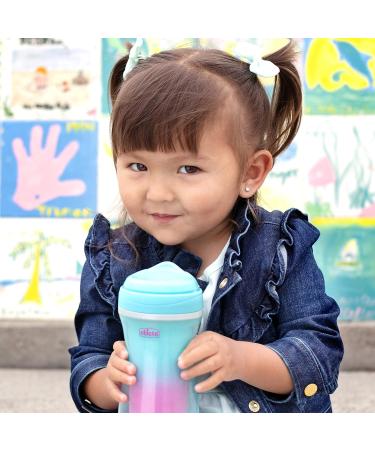Chicco Insulated Rim Spout Trainer Sippy Cup 2pk - 9oz - Pink/Teal/Purple Ombre - Spill-Free Design - Ages 12m - Buy Online on GoSupps.com