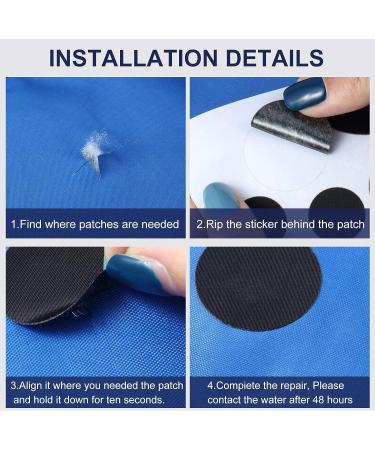 10 Self-Adhesive Nylon Repair Patches for Down Jacket, Tent, Bag - DIY Clothing Repair Kit - Buy Online on GoSupps.com