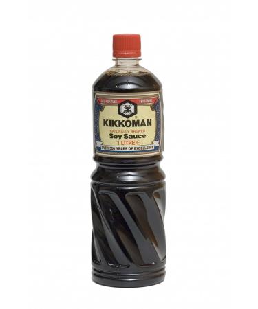 Kikkoman Naturally Brewed Soy Sauce 1000ml - Authentic Flavor for International Shipping - Buy Online on GoSupps.com