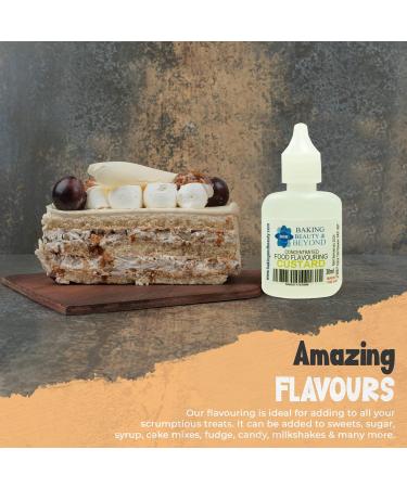 Baking Beauty and Beyond Concentrated Food Flavouring Oil - Dozen of Professional Quality Food Grade Flavouring Oil for Candy Making Baking Cooking Lip Balm and Lip Gloss - Custard (30ml) - Buy Online on GoSupps.com