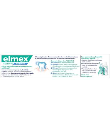 elmex Sensitive Whitening Toothpaste - 75ml | Optimal Oral Care for Sensitive Teeth | Fast International Shipping - Buy Online on GoSupps.com