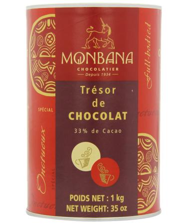Monbana Tresor De Chocolate Bte 1 kg Box (Pack of 2)
