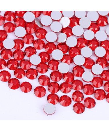 1728 Pieces Nail Crystals Nail Jewels Red Rhinestones Round Beads Flatback Glass Charms Gems Stones with 6 Sizes Diamonds for Nails Decoration Clothes Shoes Phone Case - Mixed SS4 5 6 8 10 12 big red - Buy Online on GoSupps.com