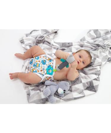 Petit Lulu Cloth Nappy Wrap | One Size (11-35.2 lbs) | Washable & Reusable Diaper Wrap | Europe Made (Crazy Animals) - Forest Fairytale - Buy Online on GoSupps.com