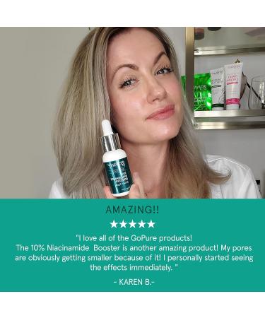 goPure 10% Niacinamide Serum Booster for Reducing Redness and Discoloration - 1 fl oz - Buy Online on GoSupps.com