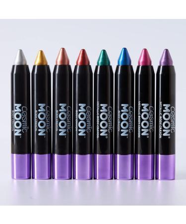 Cosmic Moon Metallic Face & Body Makeup Pen - 8 Colors for Professional Designs - 3.5g - Buy Online on GoSupps.com