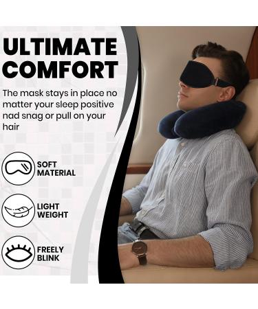 Obiko Concave Satin Sleep Mask - Ideal for Travel, Yoga & Naps | Blocks Out Light for Restful Sleep | Soft Eye Cover for Men and Women - Buy Online on GoSupps.com