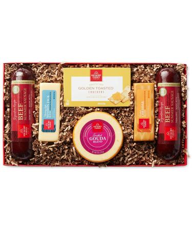 Hickory Farms Beef Summer Sausage & Cheese Gift Box | Gourmet Food Basket for Any Occasion - Buy Online on GoSupps.com