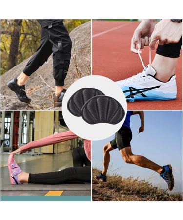 TSHAOUN 6 Pairs Black Heel Cushion Pads - Self-Adhesive Heel Protectors for Shoes Too Big - Prevent Heel Rubbing and Blisters - Women Men (Black) - Buy Online on GoSupps.com