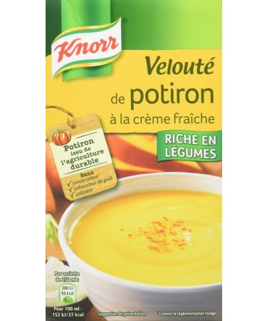 Knorr Creamy Pumpkin Soup with Crème Fraîche, Made in France, 1 L