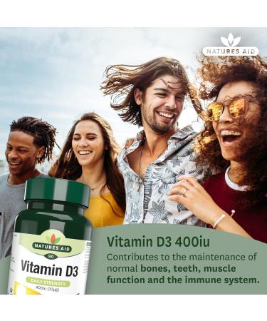 Natures Aid Vitamin D 10ug - Pack of 90 Tablets - Buy Online on GoSupps.com