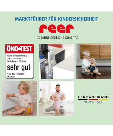 REER Cabinet & Drawer Protection - Child Locking Easy Installation 8 Pieces - DIN EN 16948:2017 Compliance for Safe Home - Buy Online on GoSupps.com