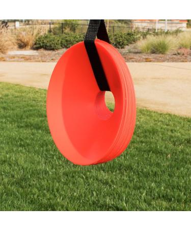 20 Pack Bright Orange Round Cones for Fitness Training - Sports Equipment by Super Z Outlet - Buy Online on GoSupps.com